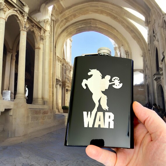 8oz BLACK War Four Horsemen of the Apocalypse Flask 8oz BLACK War Four Horsemen of the Apocalypse Flask