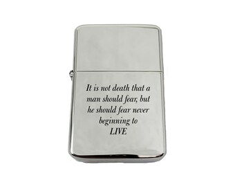Lighter It is not Death that a Man should Fear Marcus Aurelius CHROME Lighter It is not Death that a Man should Fear Marcus Aurelius CHROME