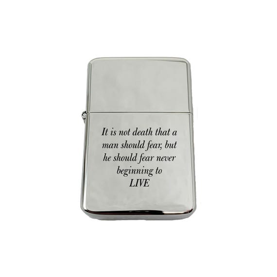 8oz It is not Death that a Man should Fear Marcus Aurelius SS Flask 8oz It is not Death that a Man should Fear Marcus Aurelius SS Flask
