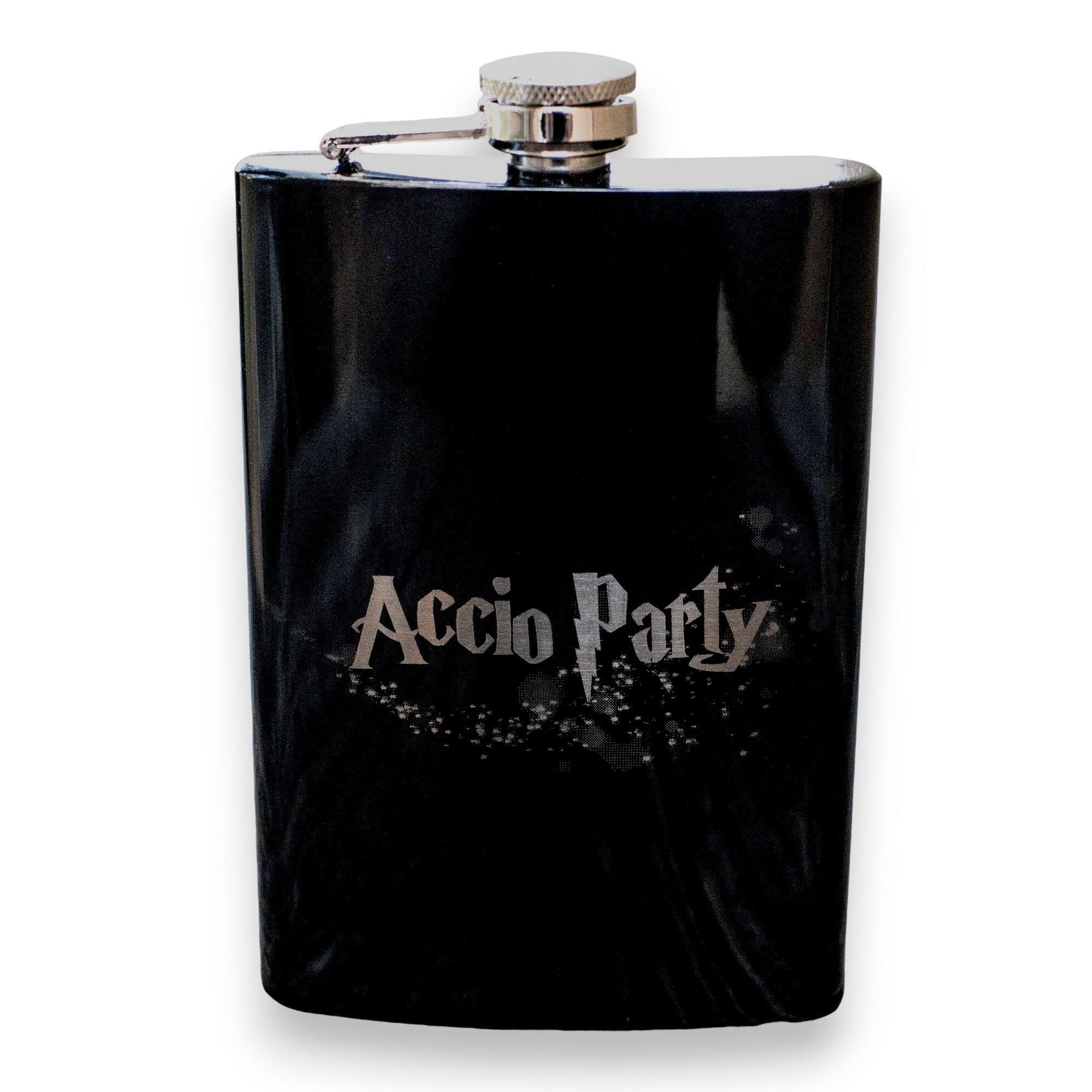 8oz BLACK Accio Party Flask 8oz BLACK Accio Party Flask