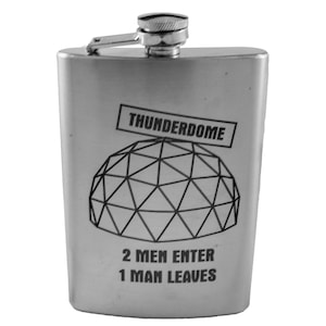 8oz Thunderdome Stainless Steel Flask 8oz Thunderdome Stainless Steel Flask