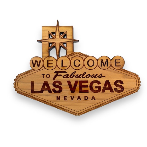 Welcome to Las Vegas - Cedar Ornament Welcome to Las Vegas - Cedar Ornament