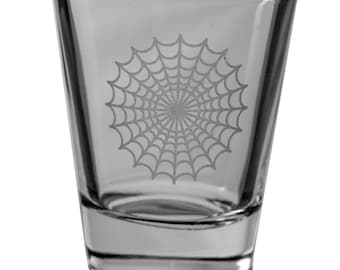 2 Unzen Spinnennetz-Schnapsglas