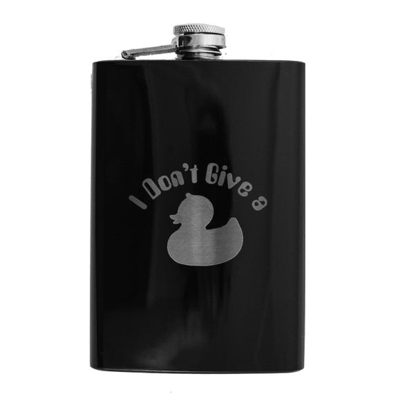 8oz BLACK I Don't Give a Duck Flask 8oz BLACK I Don't Give a Duck Flask