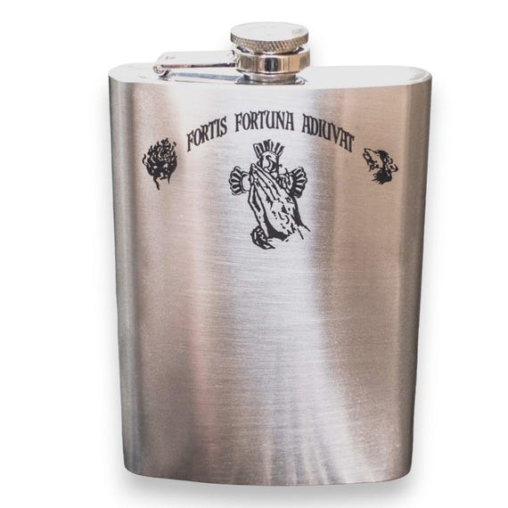 8oz Treble Clef Note Stainless Steel Flask 8oz Treble Clef Note Stainless Steel Flask