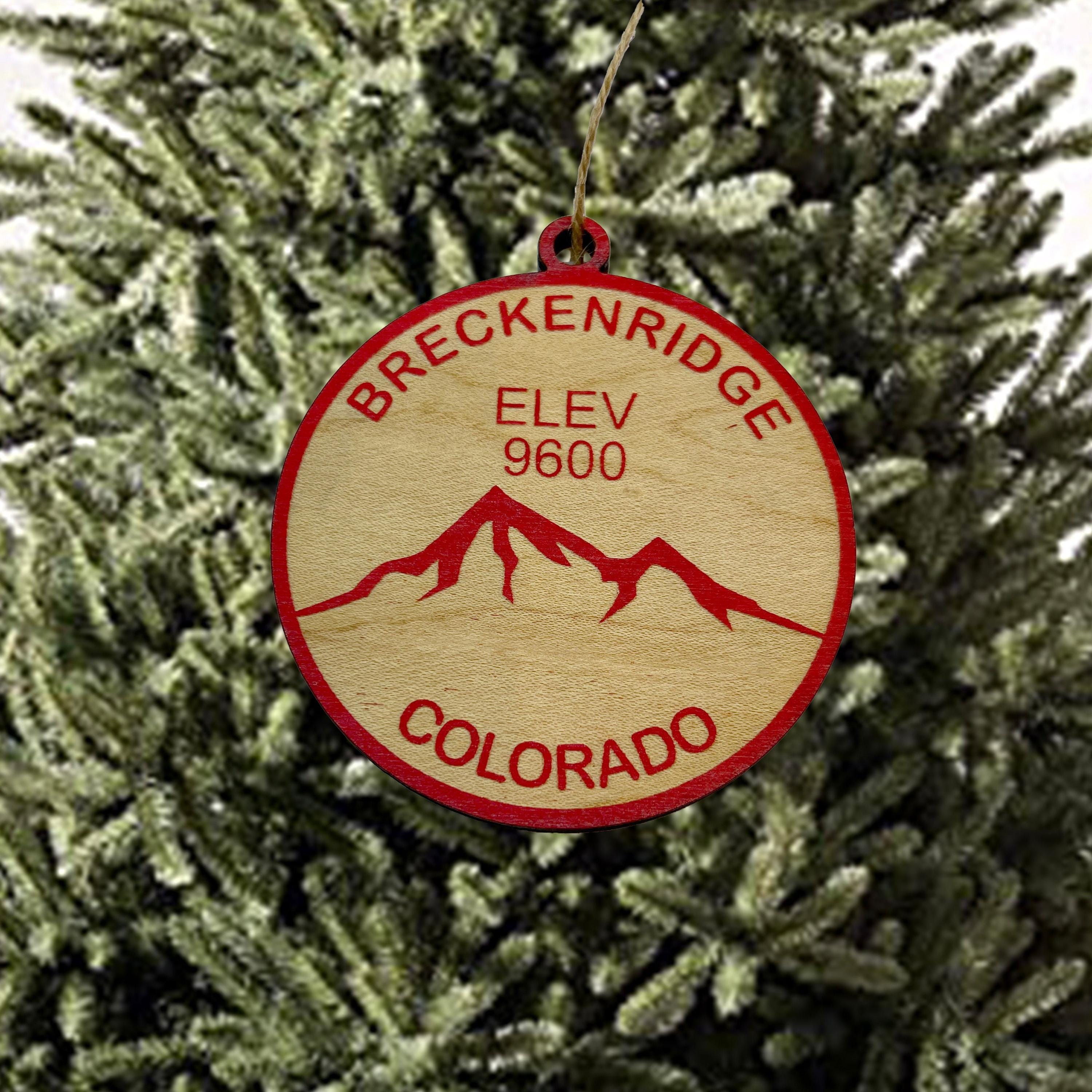 Ornament CUSTOM - Breckinridge Colorado Elevation 9600 Ornament CUSTOM - Breckinridge Colorado Elevation 9600