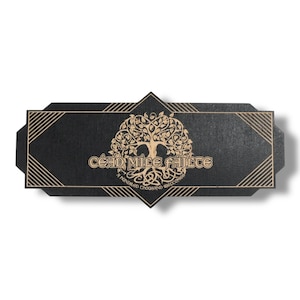Art Deco Céad Míle Fáilte - A Hundred Thousand Welcomes - CUSTOM - BLACK Sign
