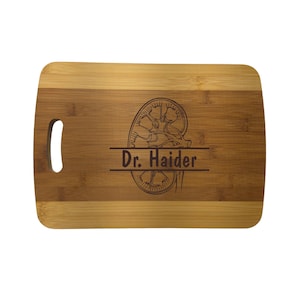 Kidney PERSONALIZED Cutting Board 14''x9.5''x.5'' Bamboo Doctor donor gift Kidney PERSONALIZED Cutting Board 14''x9.5''x.5'' Bamboo Doctor donor gift