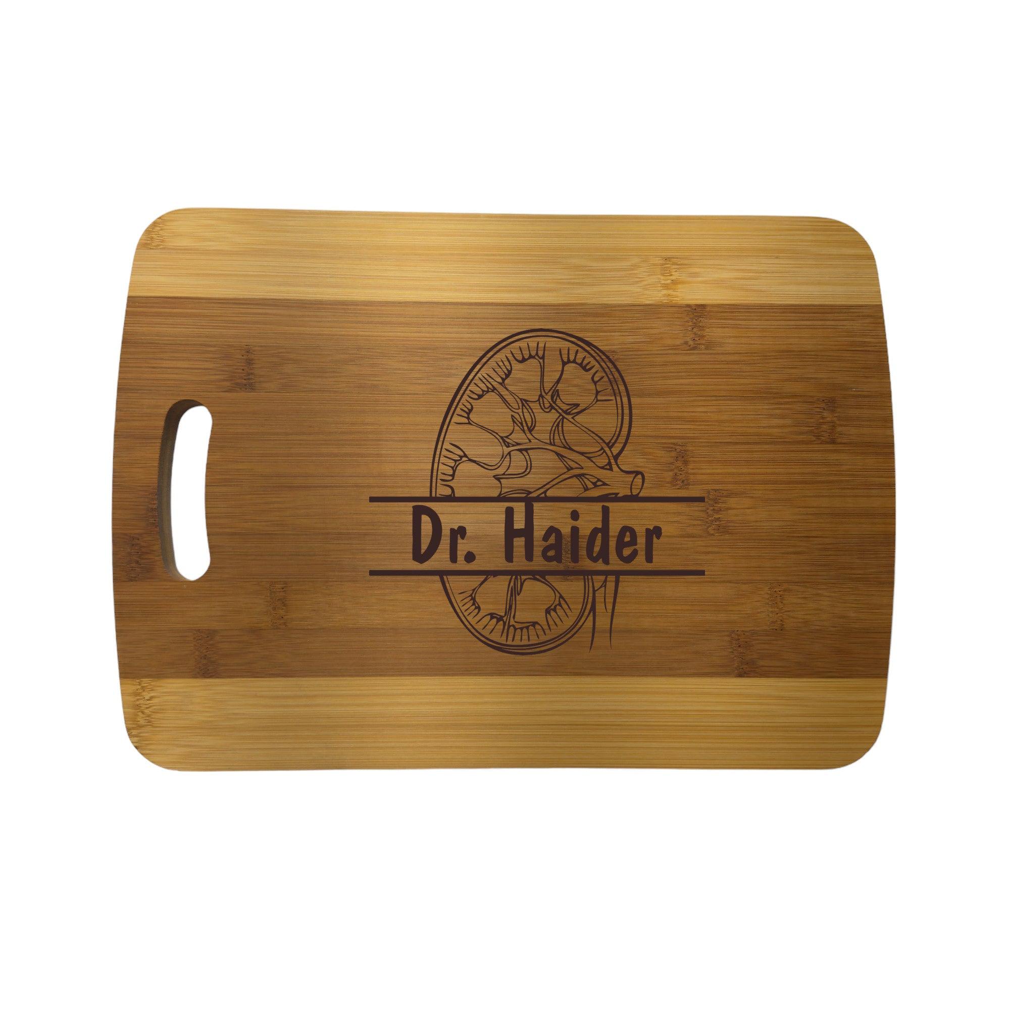 Kidney PERSONALIZED Cutting Board 14''x9.5''x.5'' Bamboo Doctor donor gift Kidney PERSONALIZED Cutting Board 14''x9.5''x.5'' Bamboo Doctor donor gift