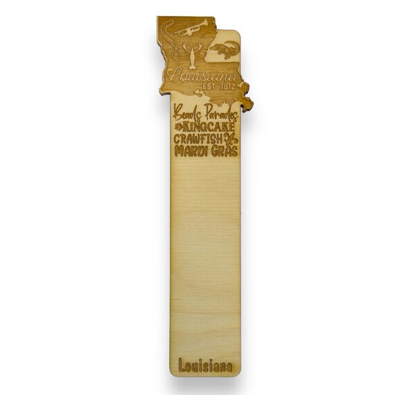 Bookmark - Louisiana Cajun - Birch wood Bookmark - Louisiana Cajun - Birch wood