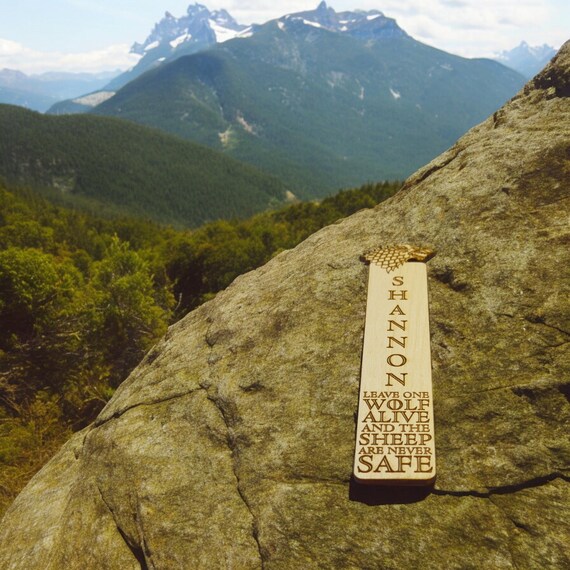 Bookmark - PERSONALIZED Leave One Wolf Alive Bookmark - PERSONALIZED Leave One Wolf Alive