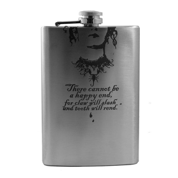 8oz There Cannot Be a Happy End Stainless Steel Flask 8oz There Cannot Be a Happy End Stainless Steel Flask