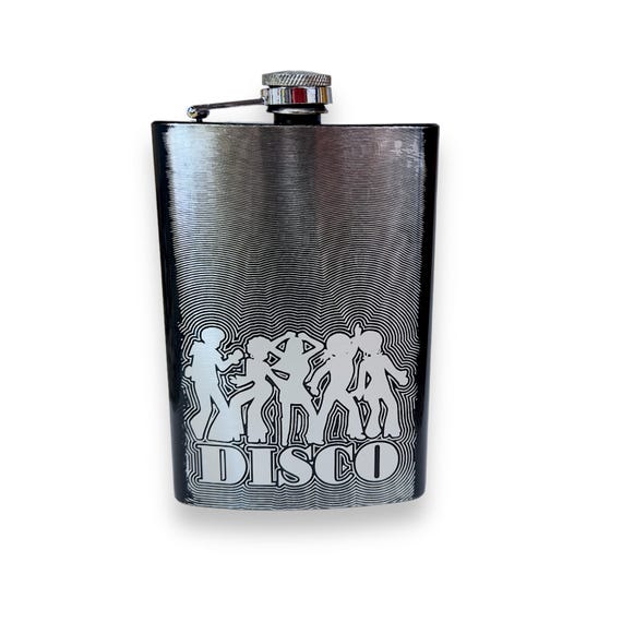 8oz BLACK Controller Flask Laser Engraved 8oz BLACK Controller Flask Laser Engraved