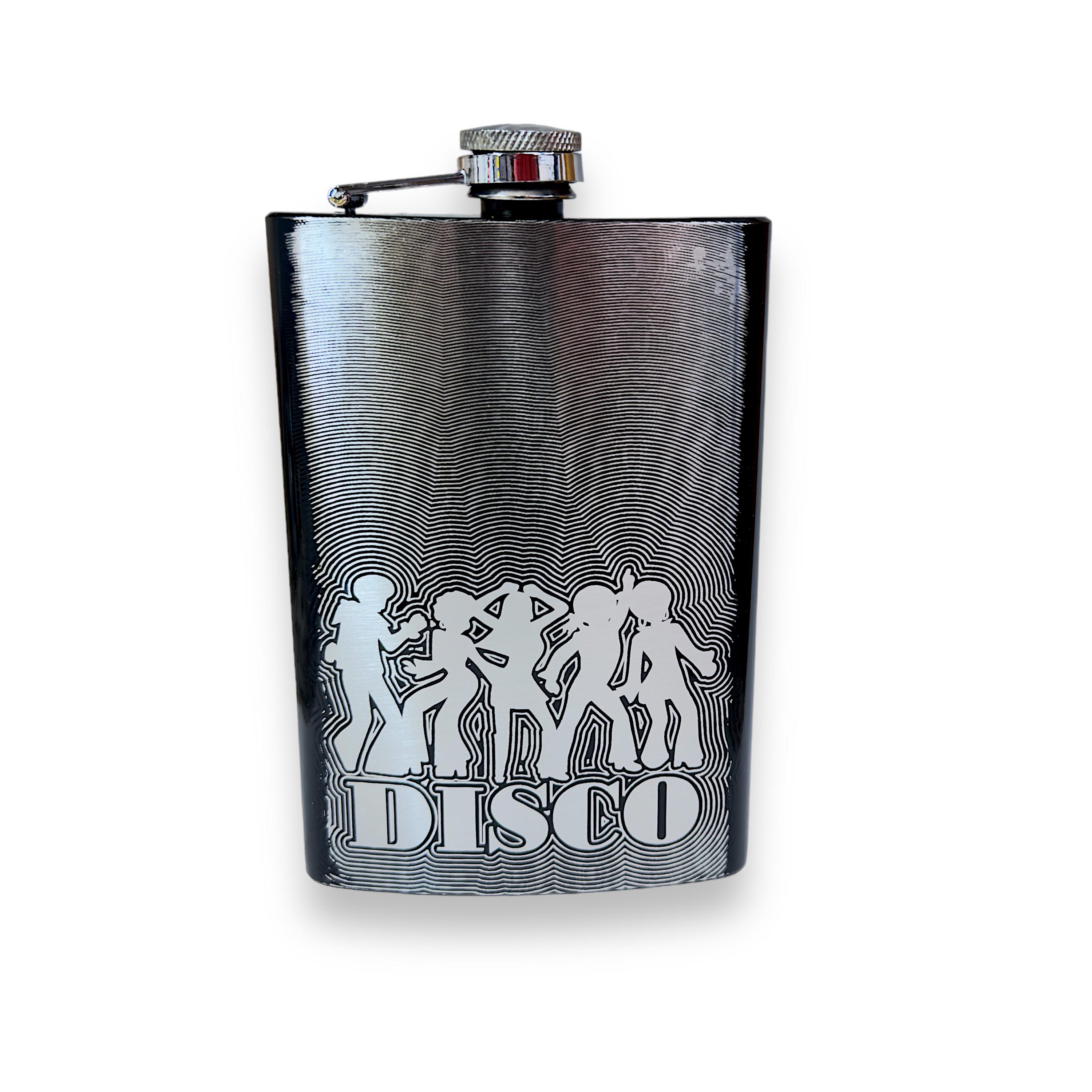 8oz BLACK Disco Flask 8oz BLACK Disco Flask