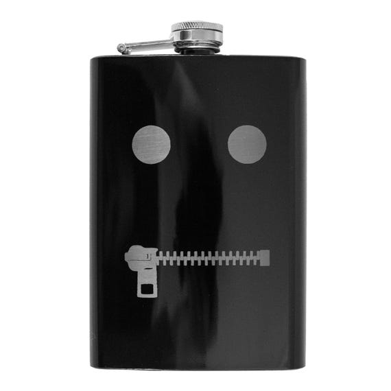 8oz The Gimp Black Flask 8oz The Gimp Black Flask