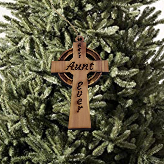 Best Aunt Ever Celtic Cross - Cedar Ornament Best Aunt Ever Celtic Cross - Cedar Ornament
