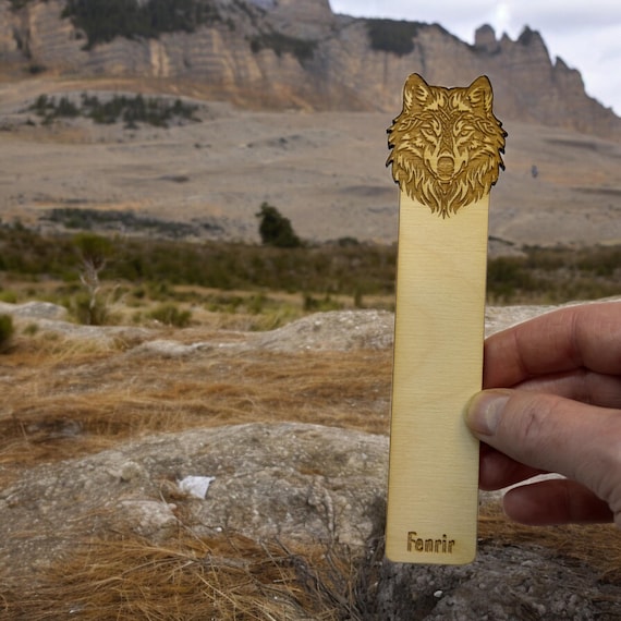 Bookmark - Fenrir - Birch wood Bookmark - Fenrir - Birch wood