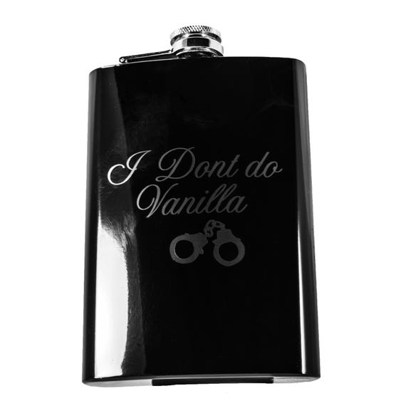 8oz BLACK I Don't Do Vanilla - black flask 8oz BLACK I Don't Do Vanilla - black flask