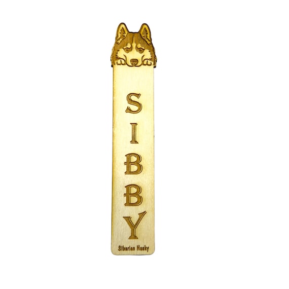 Bookmark - Siberian Husky Dog - Birch wood Bookmark - Siberian Husky Dog - Birch wood