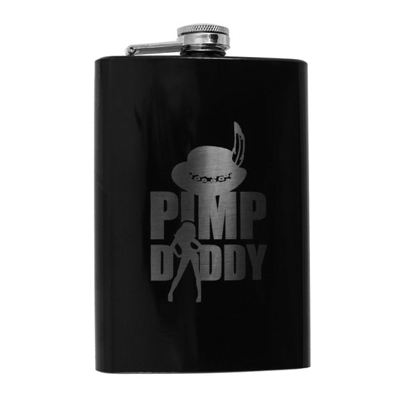8oz RED Pimp Daddy Flask 8oz RED Pimp Daddy Flask