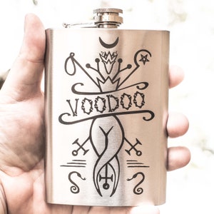 8oz Voodoo Stainless Steel Flask