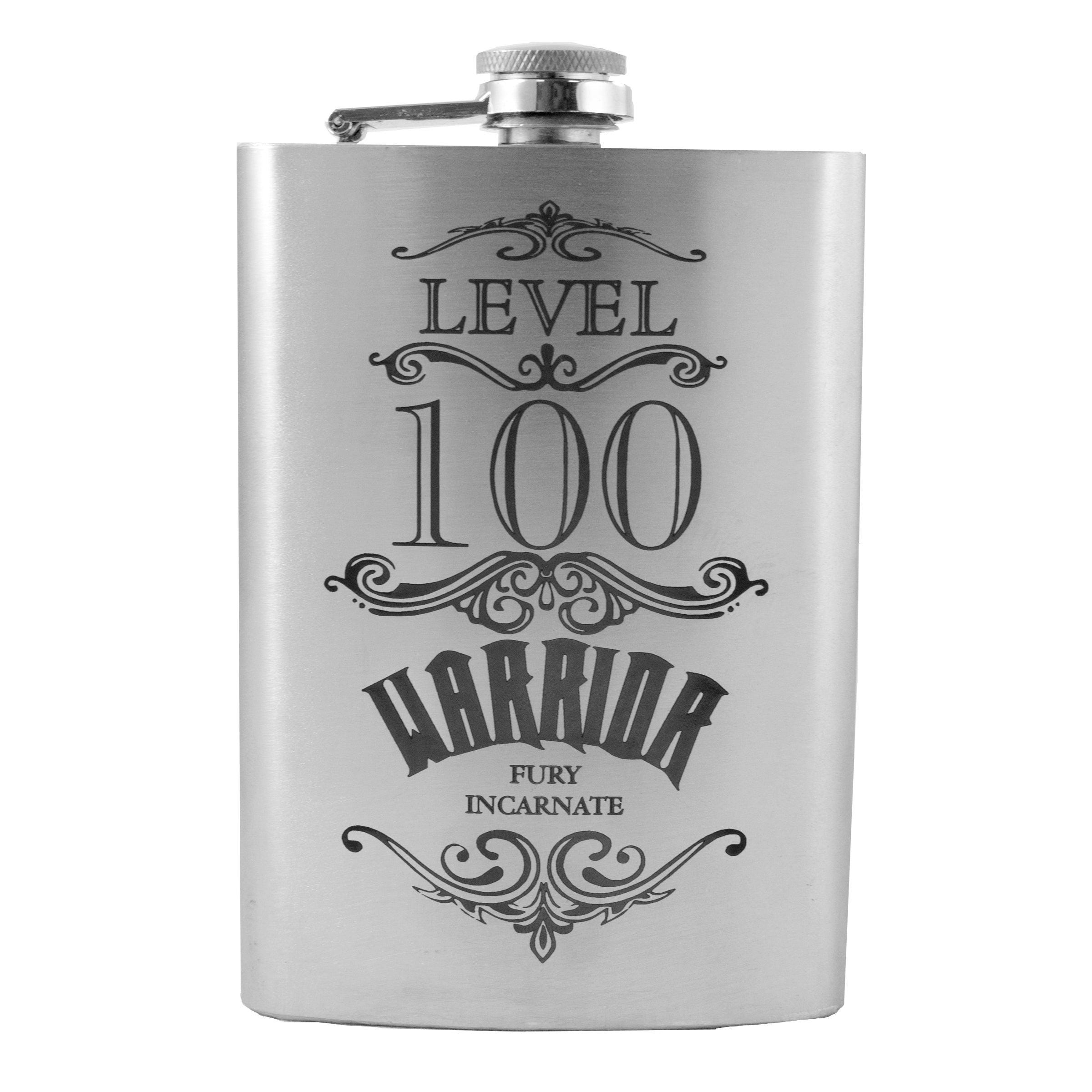 8oz wow level 100 warrior Stainless Steel Flask 8oz wow level 100 warrior Stainless Steel Flask