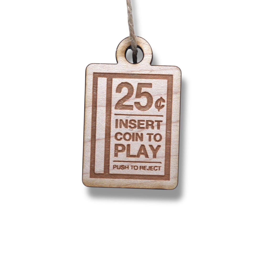 Ornament - CUSTOM - Insert Coin to Play - Etsy