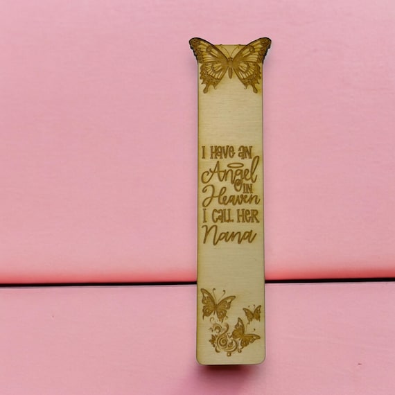 Bookmark - I have an angel in heaven I call her Mom - Birch wood Bookmark - I have an angel in heaven I call her Mom - Birch wood
