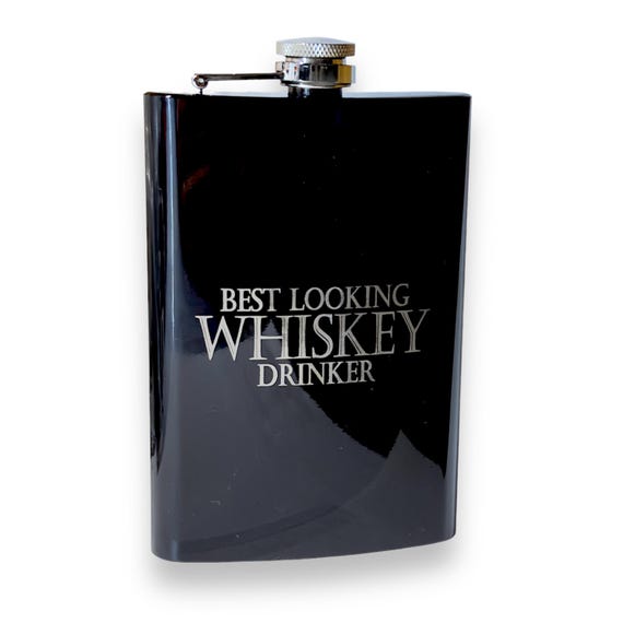 8oz BLACK Best Looking Scotch Drinker Flask 8oz BLACK Best Looking Scotch Drinker Flask