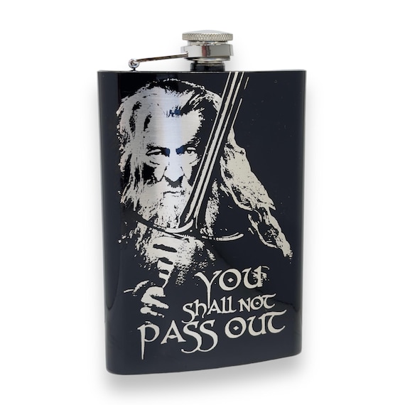 8oz RED You Shall Not Pass Out Flask 8oz RED You Shall Not Pass Out Flask