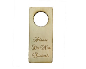 Please Do Not Disturb Door sign - Wood