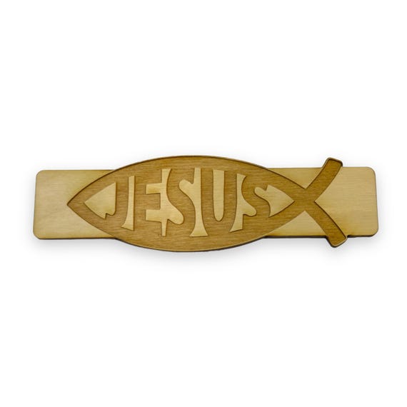 Bookmark - Jesus Fish - Birch wood Bookmark - Jesus Fish - Birch wood
