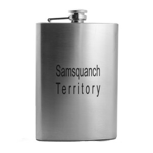 8oz Samsquanch Territory Stainless Steel Flask 8oz Samsquanch Territory Stainless Steel Flask