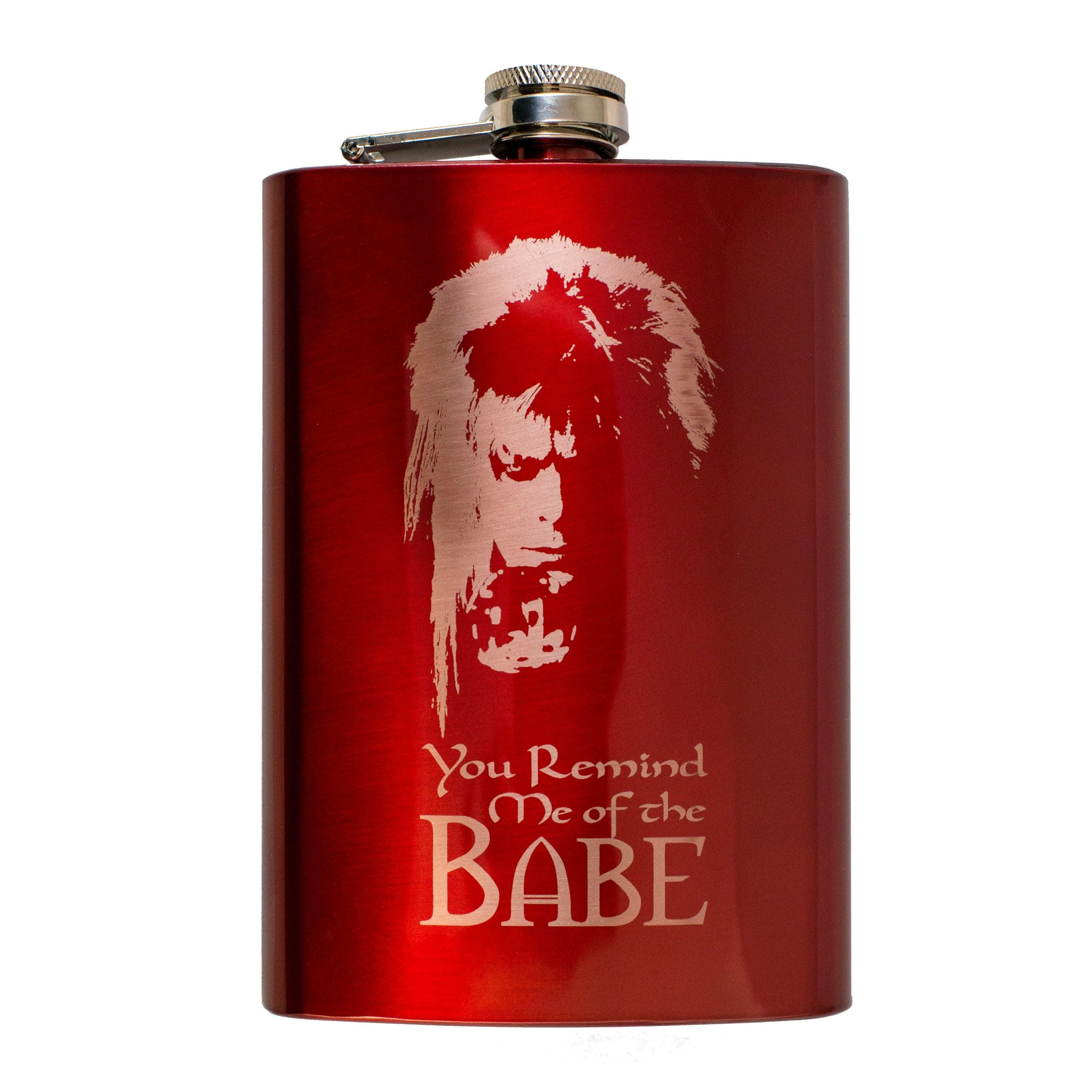 8oz RED You Remind Me of the Babe Flask 8oz RED You Remind Me of the Babe Flask