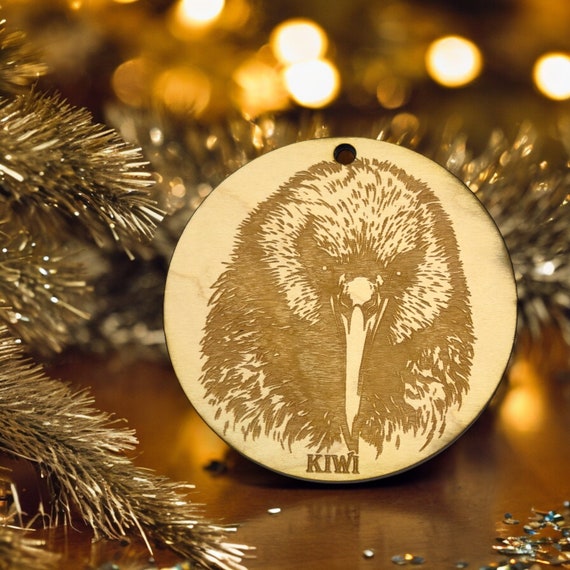 Ornament - Kiwi Bird Raw Wood Ornament - Kiwi Bird Raw Wood