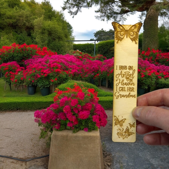 Bookmark - I have an angel in heaven I call her Grandma - Birch wood Bookmark - I have an angel in heaven I call her Grandma - Birch wood