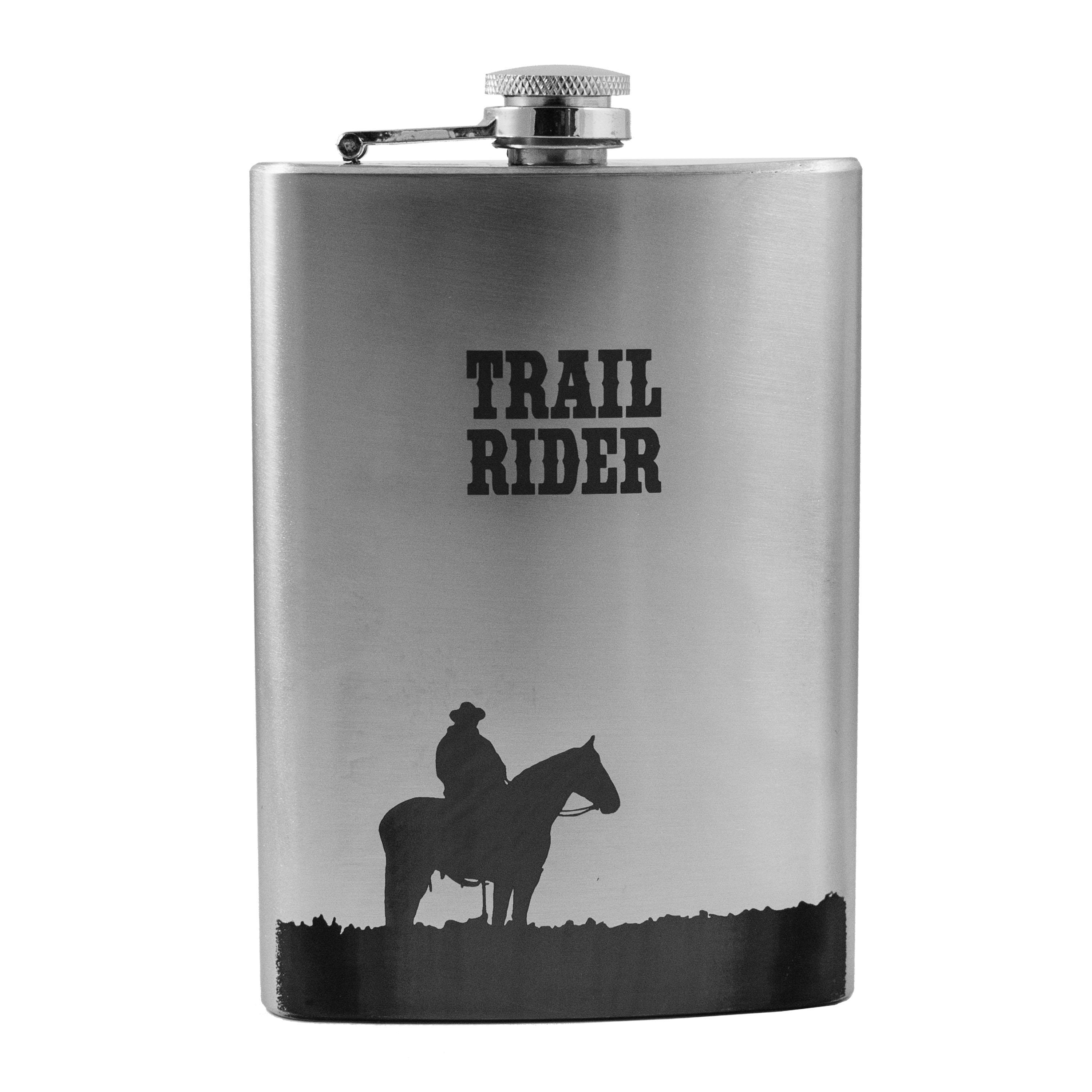 8oz Trail Rider Stainless Steel Flask 8oz Trail Rider Stainless Steel Flask