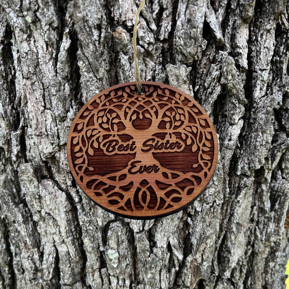 Best Sister Ever Celtic Tree of Life - Cedar Ornament Best Sister Ever Celtic Tree of Life - Cedar Ornament