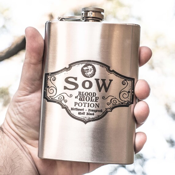8oz Blood Elixir Stainless Steel Flask 8oz Blood Elixir Stainless Steel Flask