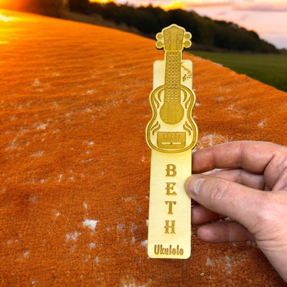Bookmark - PERSONALIZED Ukulele - birch wood Bookmark - PERSONALIZED Ukulele - birch wood