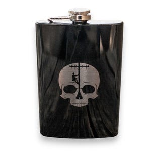 8oz Lineman with skull and cross tools Stainless Steel Flask 8oz Lineman with skull and cross tools Stainless Steel Flask