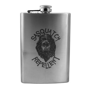 8oz Sasquatch Repellent Stainless Steel Flask