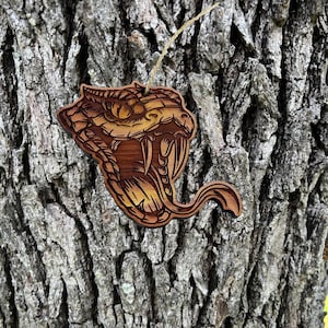 Rattlesnake Head - Cedar Ornament Rattlesnake Head - Cedar Ornament