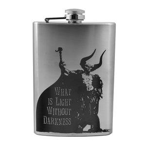 8oz What Is Light Without Darkness Stainless Steel Flask