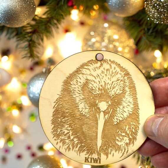 Ornament - Kiwi Bird Raw Wood Ornament - Kiwi Bird Raw Wood