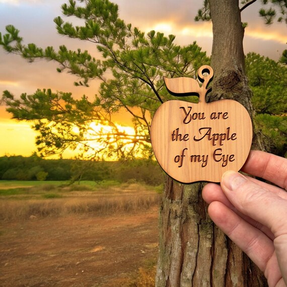 You are the Apple of my Eye CEDAR Ornament You are the Apple of my Eye CEDAR Ornament