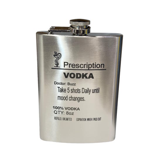 8oz Buzz Off Stainless Steel Flask Bug Novelty 8oz Buzz Off Stainless Steel Flask Bug Novelty