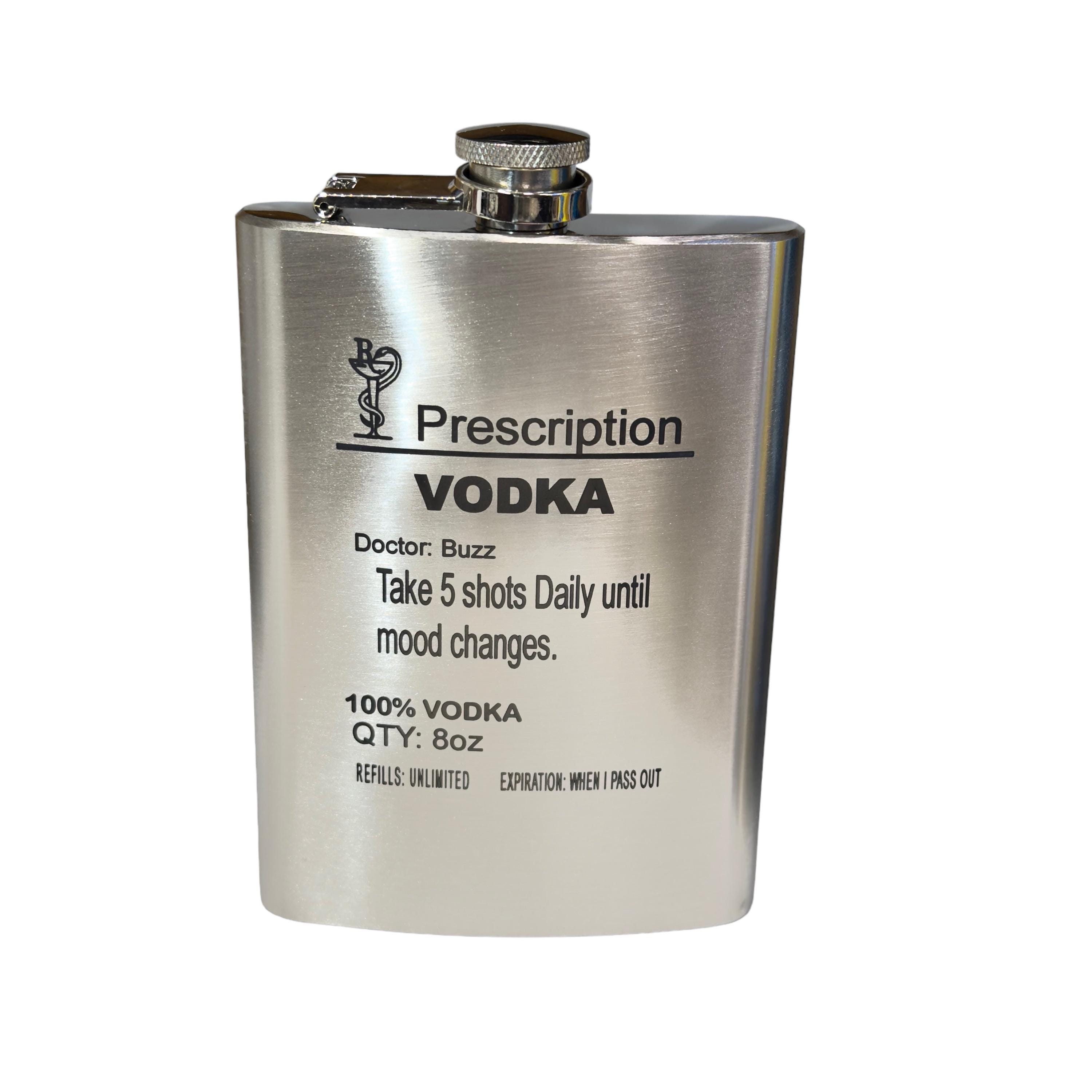 8oz Buzz Off Stainless Steel Flask Bug Novelty 8oz Buzz Off Stainless Steel Flask Bug Novelty