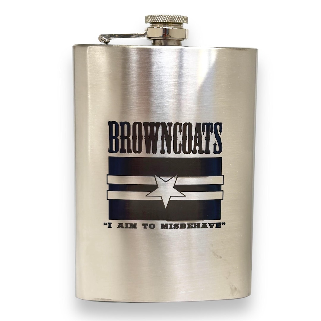8oz Browncoats Stainless Steel Flask 8oz Browncoats Stainless Steel Flask