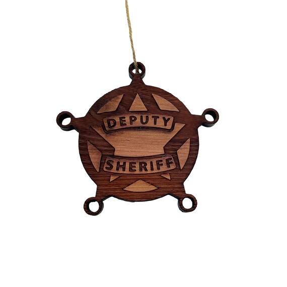 Deputy Sheriff - Cedar Ornament Deputy Sheriff - Cedar Ornament